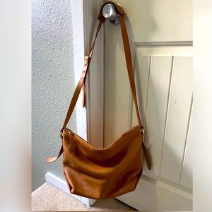 Madewell Crossbody in tan leather
